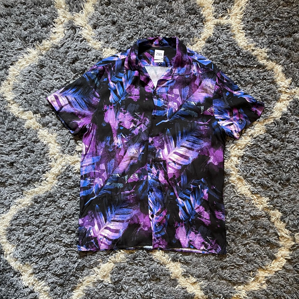 Zara Leaf Polo Shirt